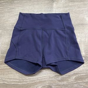 Lululemon In Movement Shorts Everlux 2.5” Size 4 Navy Blue